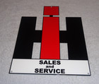 Vintage International Harvester Farm Equipment Metal Tractor Gasoline   Oil Sign
