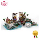 Moc  4531 Parts Modular Island Expansion Set For 6277 Imperial Trading Post