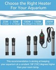 Aquarium Heater 25w 50w 100w 200w Submersible Fish Tank Heater With Led Display