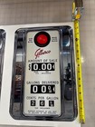 Gilbarco Gas Pump Face Sticker 14x10  Faux Chrome Decal Vintage Style Garage Art