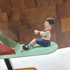 Rare Vintage 1950   s J  Chein Tin Litho See Saw Busy Mike Beach Sand Toy -t31