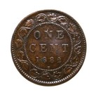 S8 - Canada 1 Large Cent 1882-h Very Fine     Copper Coin - Queen Victoria