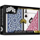 Copag 1546 Design 100  Plastic Playing Cards  Poker Size  standard  Red blue    