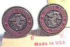 2 Usmc Marine Corps License Plate Bolts Us Military Veteran Car Auto Collectible