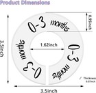 6-piece Baby Closet Dividers  Unisex Baby Clothes Size Dividers nursery Closet