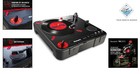 3-speed Numark Pt01 Scratch Turntable  Battery Or Ac Powered For Djs On The Go
