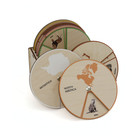 Animals Of The World     Montessori Wooden Animal Wheels Set 7 Continents Ages 3 