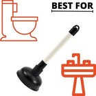4 Inch Heavy Duty Sink Plunger Drain Unclogger Strong Suction Bathroom Kitchen
