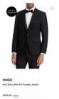 Hugo One Button Slim Fit Black Tuxedo Worn Once
