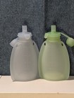 Squeezable Silicone Reusable Baby Food Pouches  Traveler Snacks   2 Pack   New