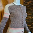 Vtg 60s Sears Angora Rabbit Bellbottom Sweatpants Sweater Pantsuit Jumpsuit S
