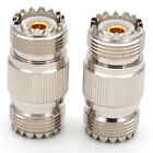 2pcs So-239 Uhf Female To Female Coupler Connector Rf Barrel Adapter For Pl-259