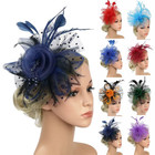 Fascinator Hat For Women Tea Party Headband Wedding Hair Clip Cocktail Party Mes