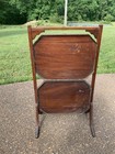 1940s Vintage Antique Edwardian Style Folding Two-tier Tray Table Read Unique