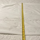 Vintage White Oval Tablecloth Approx 65x80  Floral Embroidery Cutwork Openwork
