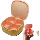 Portable Daily Pill Organizer 4 Compartment Travel Case Medicine Holder New