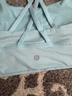 Lululemon Energy Bra Teal Strappy Cross Back Size 6
