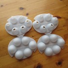 Lot Of 2 Jell-o Jello Jigglers Egg Molds Easter Smooth Arctic Blue Shots