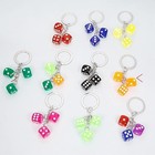 Lucky Dice Keychain With 3 Dice Charms     Fun Novelty Gift For Gamers   Cars