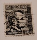 Vintage Abraham Lincoln 4 Cent Black Stamp