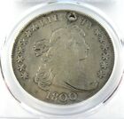 1800  1 Draped Bust Dollar Pcgs Fine Details Holed
