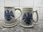 Set Of Two Vintage Pfaltzgraff Eagle Stein Mugs With Handles