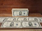 1953 Paper Money Five Dollar Silver Certificate One Blue Seal Bill Per Purchase