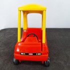 Little Tikes Dollhouse Cozy Coupe Miniature Vintage Red Yellow Mini Doll Car 6   