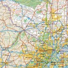 Globe Turner New York State Wall Map - 25  X 27  Laminated Full Color Street Map