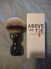 Hand Carved Resin Shave Brush 24mm Silver Tip Badger Knot From Above The Tie 