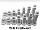 Graduated Columns   Piers Disney Toy Monorail Track Short Version - New Gray
