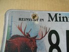 2019 Mn Minnesota Critical Habitat Moose License Plate Pair 8ah462 Flat Design