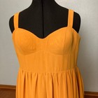 14w 16 16w C Azazie Butterscotch Dress Strap Empire Waist Ballgown Formal Prom