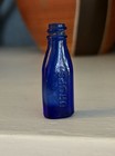 Antique 1920s Cobalt Blue Vicks Drops Sample Miniature Bottle Medical Display