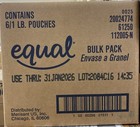 Equal 0 Calorie Sweetener  Sugar Substitute  1 Pound Bulk Bag  pack Of 6 