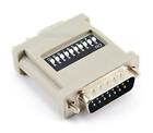 Hd15 Vga Monitor Female To Db15 Mac Male Converter Adapter W  Dip Switches