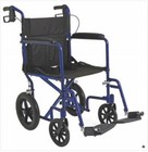 Medline Aluminum Transport Chair With 12-inch Wheels