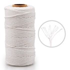 G2plus White String  Cotton Bakers Twine  328 Feet 2mm 2mm X 100m 