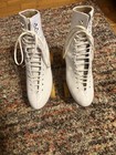 Vintage White Riedell Red Wing 297r Roller Skates 6 5 Sure-grip Olympian