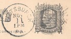Sc Ux5 Pittsburgh Pa 1879 Fancy Cancel 4 Pane Angled Grids Killer Postal Card