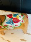 Vintage Swedish Nils Olsson 5    Wood Dala Horse As Is Damage Folk Art
