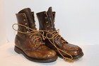 Red Wing Boots Moc Toe Boots Vintage 1960 s Lace Up Work Boot Mens Size 5