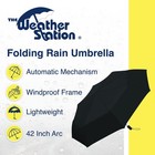 Weather Station Automatic Rain Umbrella  Windproof  Lightweight  And Packable   