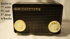 Motorola Model 56a1 Am Tabletop Tube Radio  Ac Operated  Vintage 1950s 