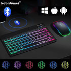Mini Bluetooth Keyboard Wireless Gaming Mouse Keyboard Rainbow Backlit Rgb Keybo