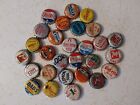28 Vintage Soda Bottle Caps Cork Lined Various Lot 2