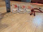 Set Of 3 Rumple Minze Plastic Shot Glass On Cord