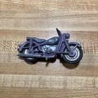 Vintage Hubley Bmw Motorcycle Die Cast Metal Purple 1960s Or 1970s - 4   