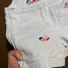 Vintage Nickelodeon Blues Clues Denim Embroidered Overall Shorts Size 6x 90s y2k