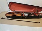 Antique Hopf-  Violin  germany  Wooden Case Red-accessory  Needs Repair 